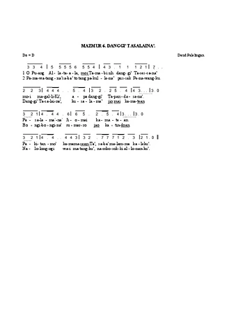 Text Psalm 6